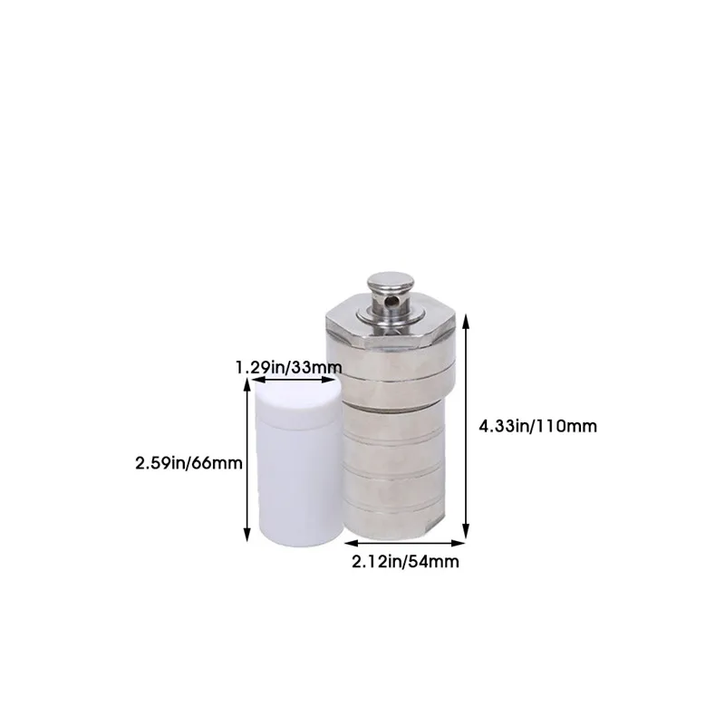 25ml High Pressure Hydrothermal Autoclave Reactor PTFE Lined Stainless Steel Tank Chamber Teflon Lined Hydrothermal Synthesis (1)
