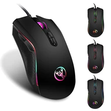 Vococal 3200 Точек на дюйм Красочный светодиодный оптическая игровая Мышь свет проводной мыши 4-Скорость размер можно регулировать для портативных ПК Компьютерная игра Borderlands