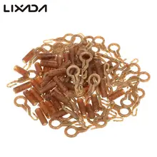 50 шт./партия, рыболовные снасти для ловли карпа, терминальные аксессуары, безопасные свинцовые зажимы с булавкой и резиновым Конусным хвостом, розничная и