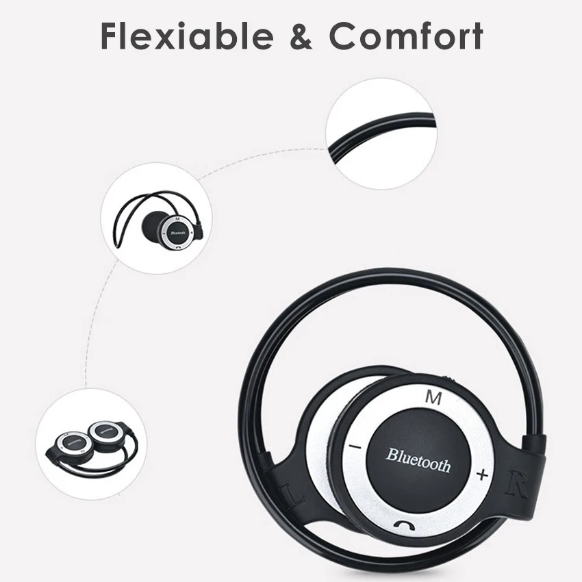 Шейные Спортивные Беспроводные Bluetooth наушники, стерео наушники, MP3 ...