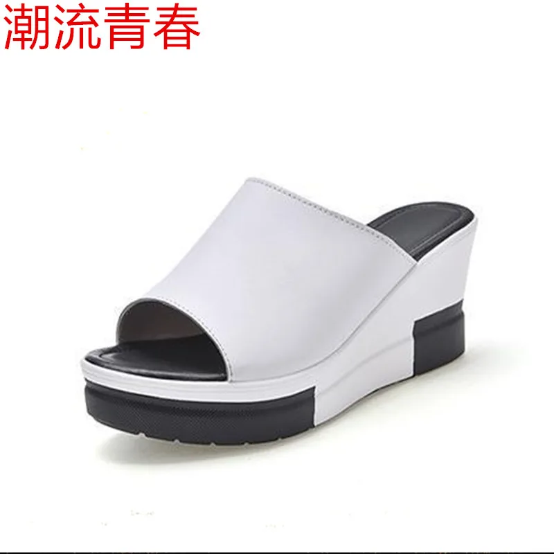

Summer Fashion Women New lady's slippers Wedges Platform High Heels Open Toe Ladies Casual Comfortable Sandals size 35-40