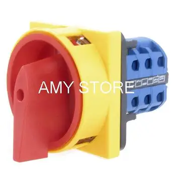 

AC 220V-240V on/off/on 10 Screw Terminals Rotary Changeover Switch