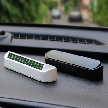

Car Hideable Temporary Car Parking Phone Number Card For Kia Rio K2 K3 Ceed Sportage 3 sorento cerato armrest picanto soul
