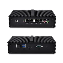 QOTOM Mini PC Q330G4 с Core I3 4 LAN порт, используя pfsense как маршрутизатор/брандмауэр, fanless PC Dual core, без вентилятора, нет шума