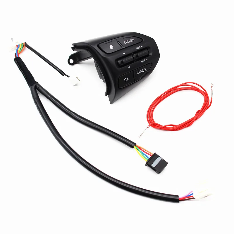 PUFEITE volante botón para KIA K2 RIO 2017 de Río de 2018 X línea Bluetooth Teléfono de Control de crucero, interruptor de volumen