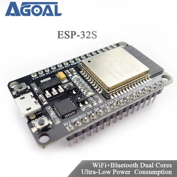 

ESP32 Development Board WiFi+Bluetooth Ultra-Low Power Consumption Dual Cores ESP-32 ESP-32S Board Free Shipping