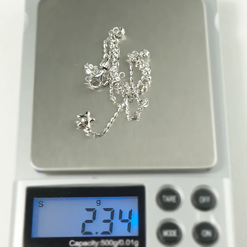 LouLeur Стерлинговое Серебро 925 пробы браслет на лодыжку Звезда Серебряная бусина двухслойные ножные браслеты для женщин романтические серебряные ювелирные изделия подвески