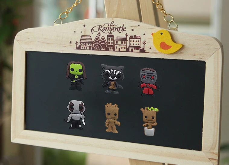 

1Pcs Guardians of the Galaxy Figure Blackboard Magnets Fridge Magnets Stationery DIY Decorative Stickers Kids Gifts