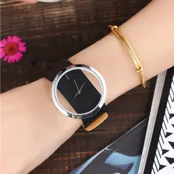 Модные кожаные женские часы для девочек маленькие свежие наручные часы модные повседневные Простые кварцевые наручные часы Relogio Feminino