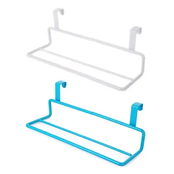 

Over Door Towel Rack Double Pole Bar Hanging Holder Bathroom Kitchen Cabinet Shelf Rails Holder Towel Rack