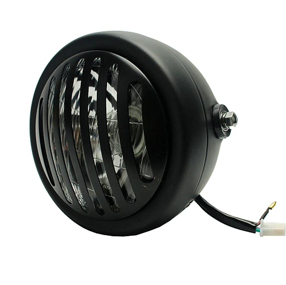 

17.5 cm Motorcycle Retro Cafe Racer Grill Headlight Headlamp For Harley Sportster XL Chopper Bobber Custom Touring Bikes