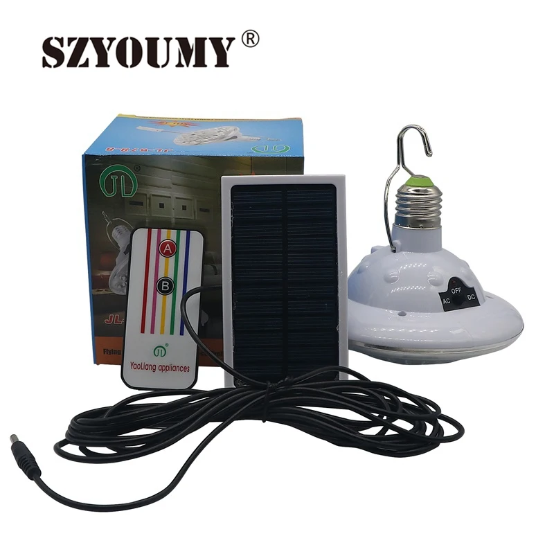 

SZYOUMY 22 LEDs Super Bright Emergency Lights Rechargeable Solar Power Lamp Remote Control Light Automatic
