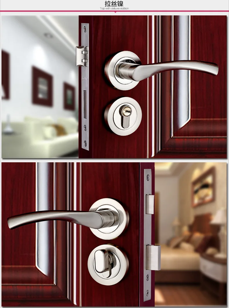 Free Shipping Furniture hardware Quality Door lock Double lock tongue