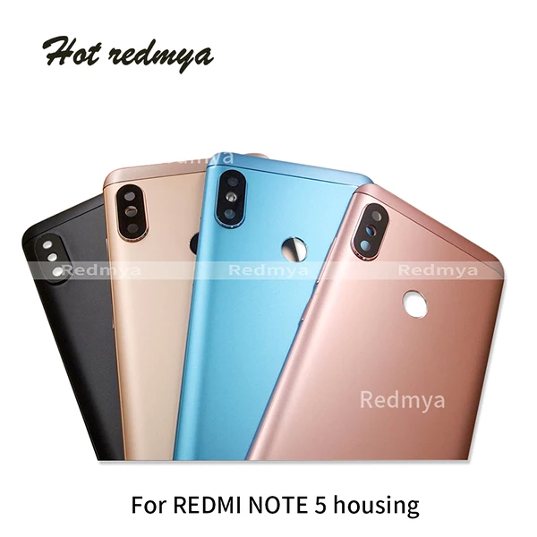 

Original New Spare Housing Parts For Xiaomi Redmi Note 5 Aluminium Spare Parts Back Battery Cover Door Housing Replacement
