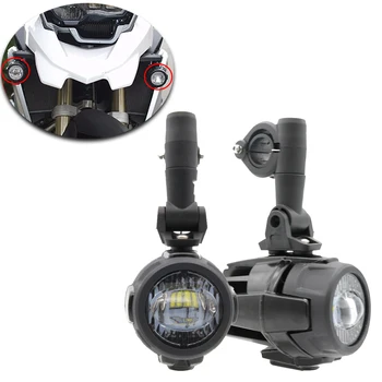 

Bicycle Motorcycle Accessories LED Front Fog Lamp Spot Light with Wiring Harness For Kawasaki PIAGGIO APRILIA Spa Harley Motor