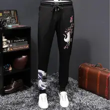 Rushed Real среднего веса, повседневные плоские полной длины регулярные карандаш средней длины мужские брюки в стиле милитари штамп осенние ноги потеют
