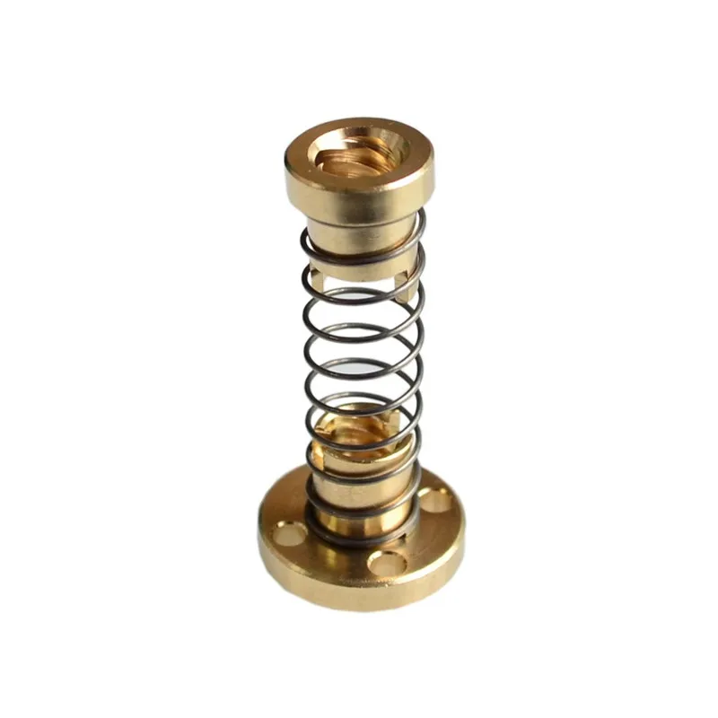

T8 anti backlash spring loaded nut elimination gap nut for 8mm acme threaded rod lead screws DIY CNC 3D printer parts