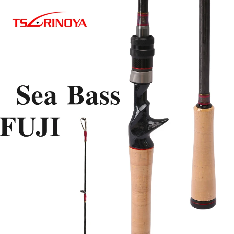 Tsurinoya DEEP ATTACK 2.47m 2.28m Long Casting Rod M ML Power Baitcasting Spinning Bass Fishing Rods FUJI Accessories Canne 
