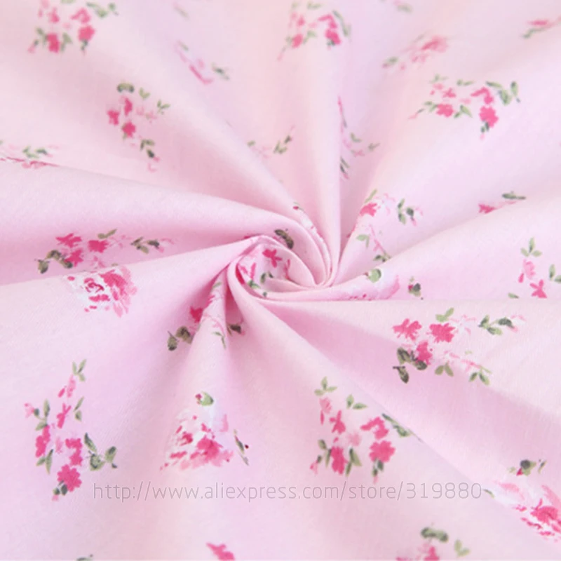 TIANXINYUE Розовый Виктория комплект с цветочным принтом хлопковая ткань для лоскутного шитья tecido тела одежды постельные принадлежности tissus