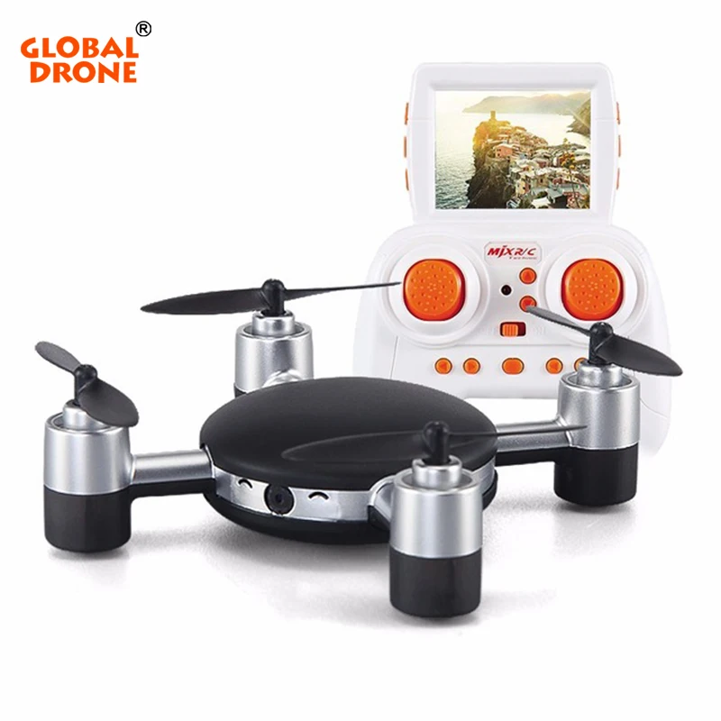 

Global Drone X906T Mini Drone Professional FPV Drone Headless Mode 2.4G 4CH 6-axis Gyro RC Drone with 3D-flip with Camera HD