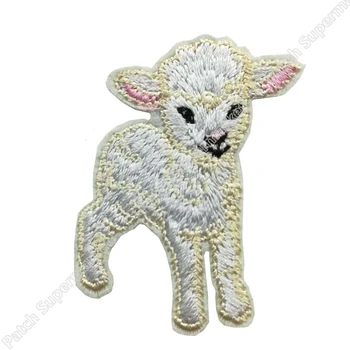 

Sheep Baby Lamb Farm Flock Awesome Details FULL Embroidered Patches for clothing Wildlife Outdoor Clothing Animals badge diy