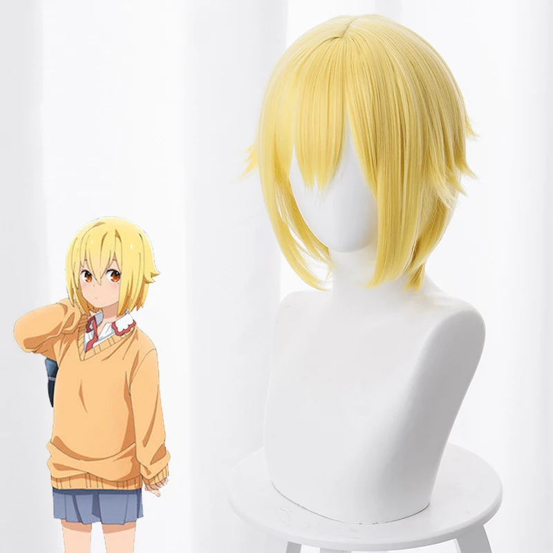 

Ouran High School Host Club Mitsukuni Haninoduka Wig Golden Short Wig + Wig Cap Heat Resistant Synthetic Hair Cosplay Costume