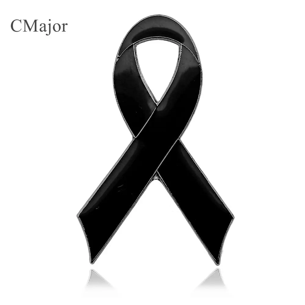 Luto/Melanoma/Gang Prevenção Símbolo Funeral Memorial Lembrança Esmalte