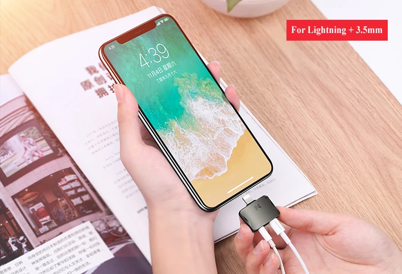 Nohon Adapter For Lightning to For Dual Lightning or For Lightning to For Lightning + 3.5mm Audio  Details  (15)