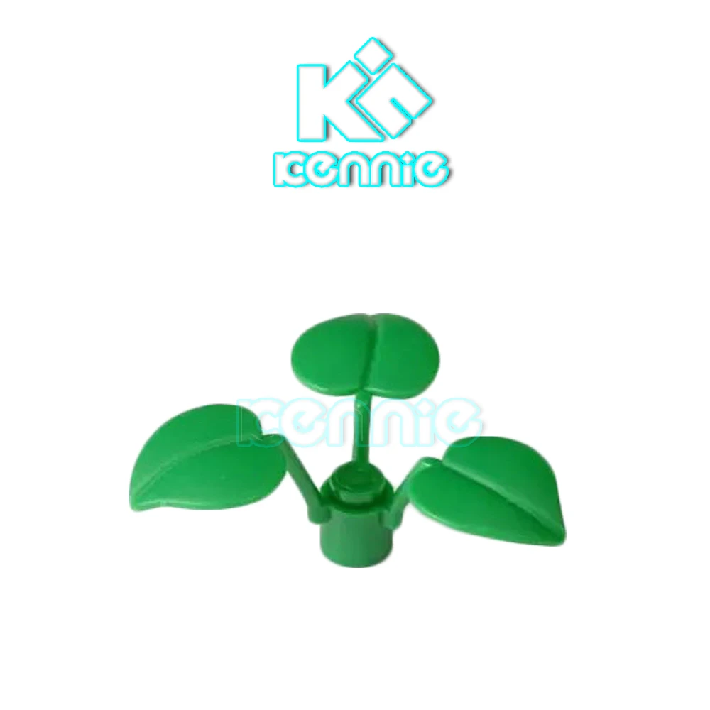 

200pcs/lot Kennie Building Blocks DIY Plant Green Bamboo Tree Leaves for Flowers parts Compatible with NO.6255 Leaves 3 Elements