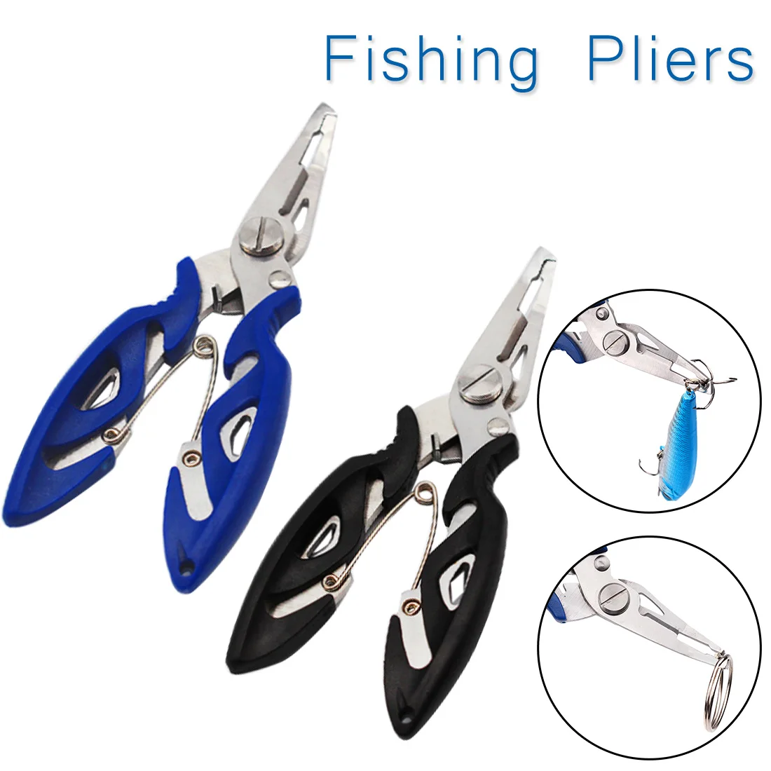 

2019 Hot Fishing Multifunctional Plier Fishing Lanyards Boating Ropes Kayak Camping Secure Pliers Lip Grips Tackle Fish Tools