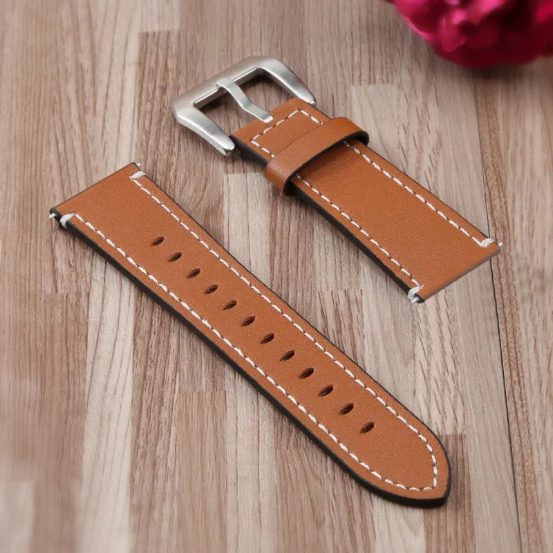 

Buckle Cow Leather Watchbands Waterproof Replacement Genuine Leather Wristband Accessories Strap For Fitbit Versa Smart Watch