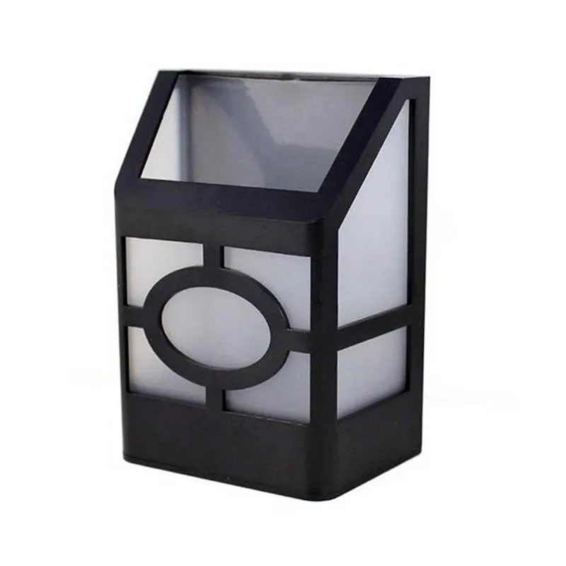 LED Modern Newest Type Durable PVC Solar Light  Wall Mount  Outdoors Wall Fence Solar Garden Path Landscape Fence Yard Lamp