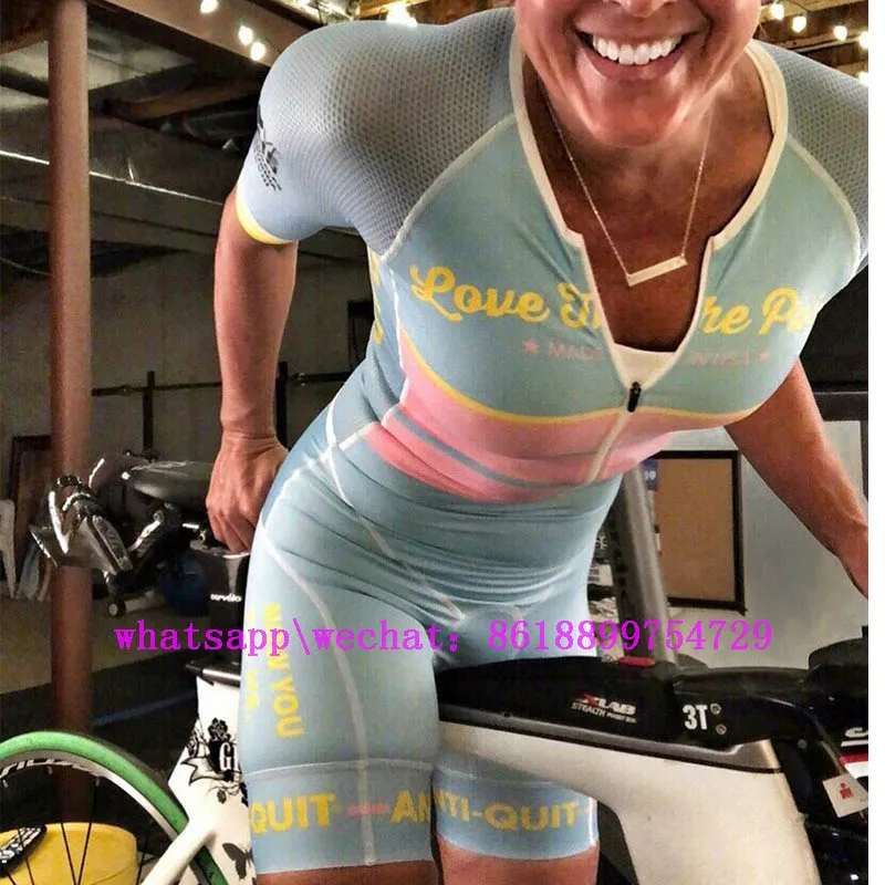 

2019 Love The Pain women bicycle clothing suit downhill cycling skinsuit triathlon roupas de ciclismo feminina quick dry