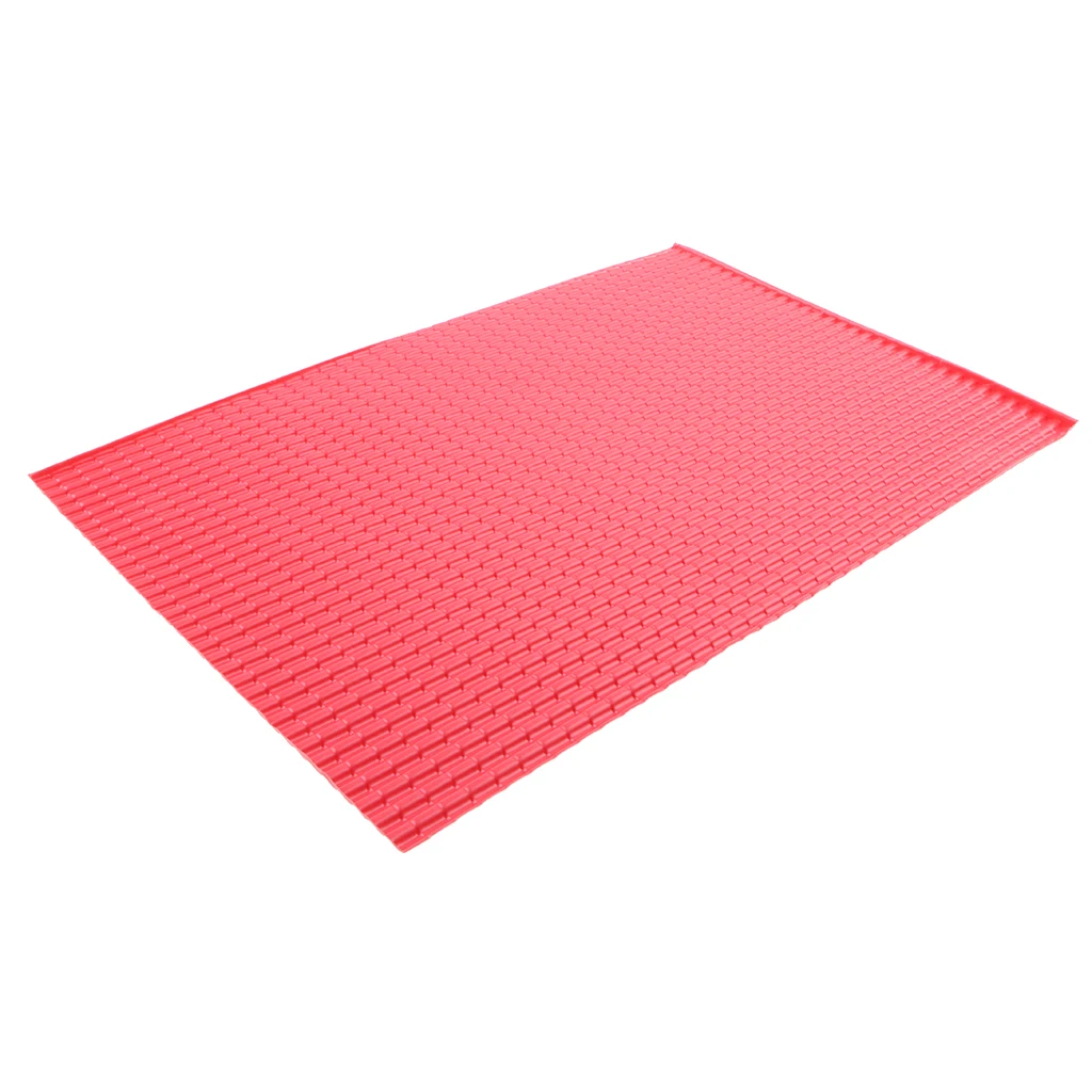 10Pcs 1:25 scale model building material PVC sheet tile roofs in size 200x300mm for architecture layout
