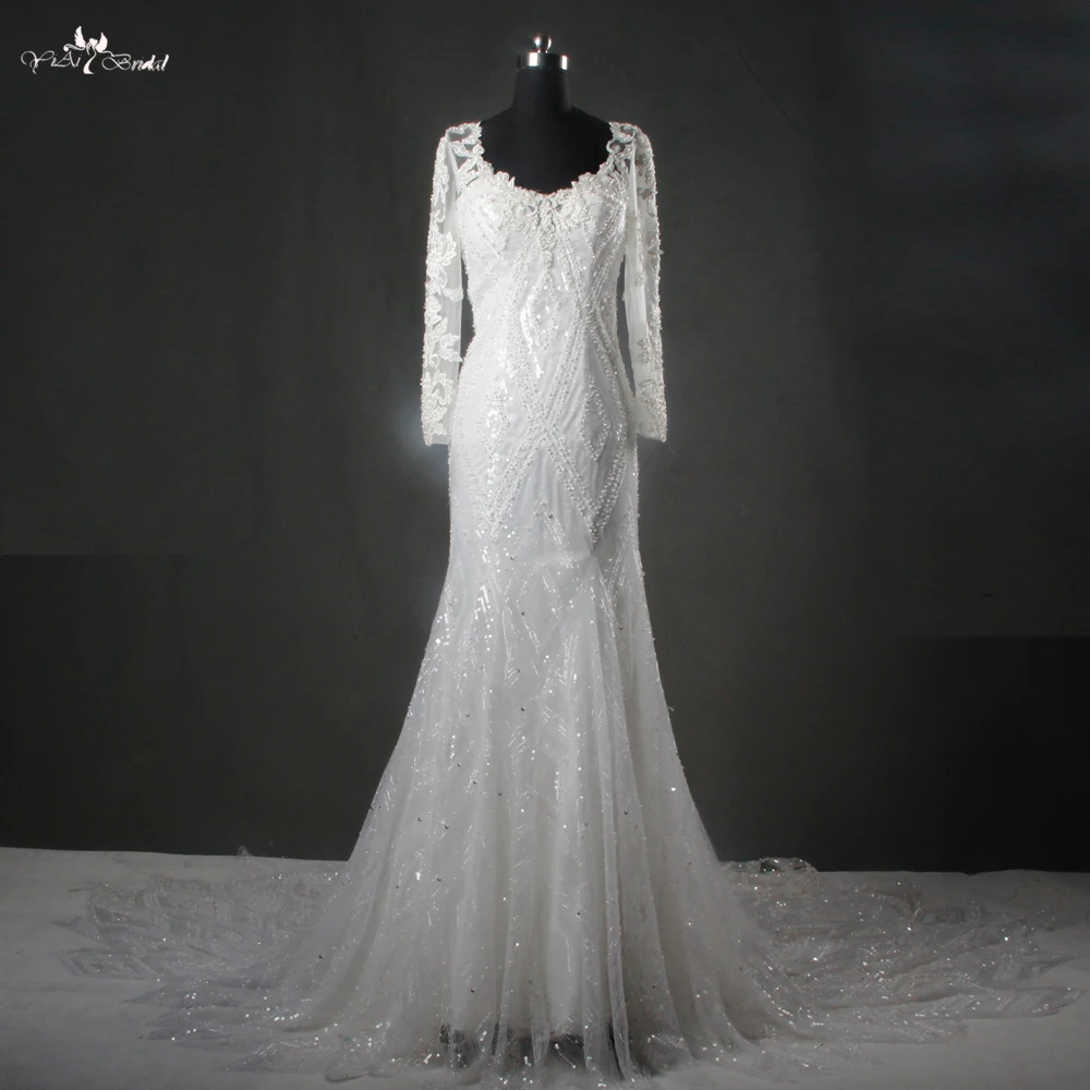 RSW1115 Yiaibridal свадебные платья с юбкой-годе рукавом фонарик 2017 | Свадьбы и торжества