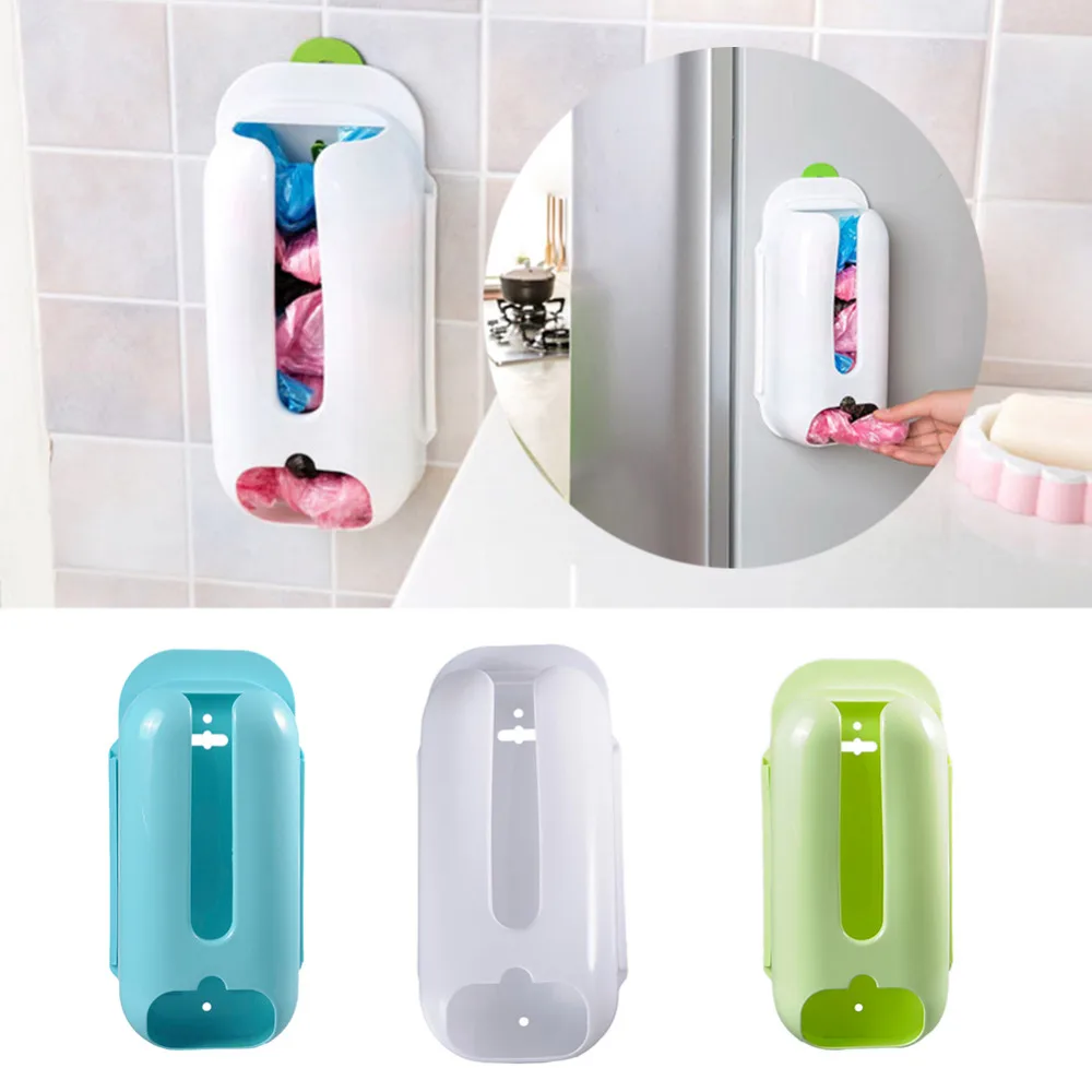 2016 New Home Useful Wall Mount Plastic Carrier Bag Storage Container ...