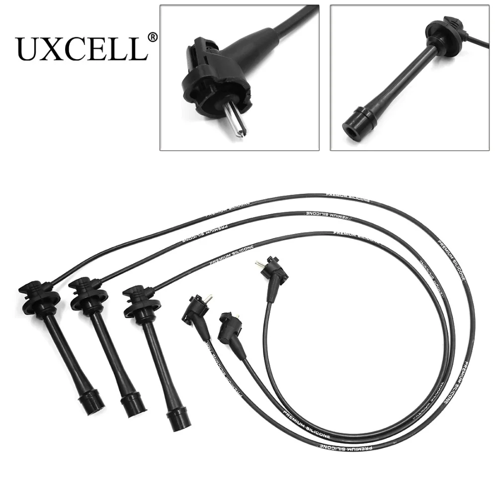 UXCELL Car Spark Plug Wires Set of 3, Ignition Wire For Toyota 4Runner