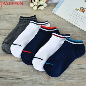 

KLV 2018 1Pairs women socks cotton Unisex Stripe Comfortable Cotton Sock Slippers Short Ankle Socks ST7