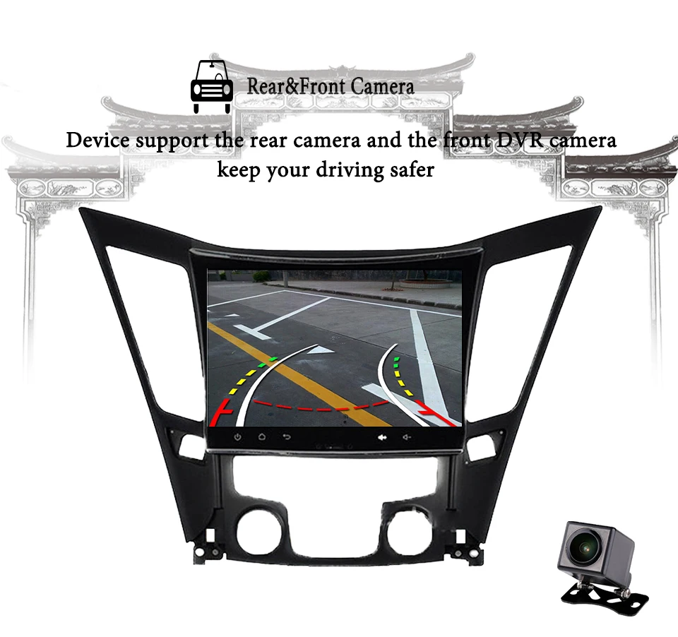 Top Android 9.1 Car DVD CD Video Player for Sonata 8 I40 I45 I50 2011 2012 2013 2014 Car GPS Satnav stereo pc tablet rds swc dab usb 14