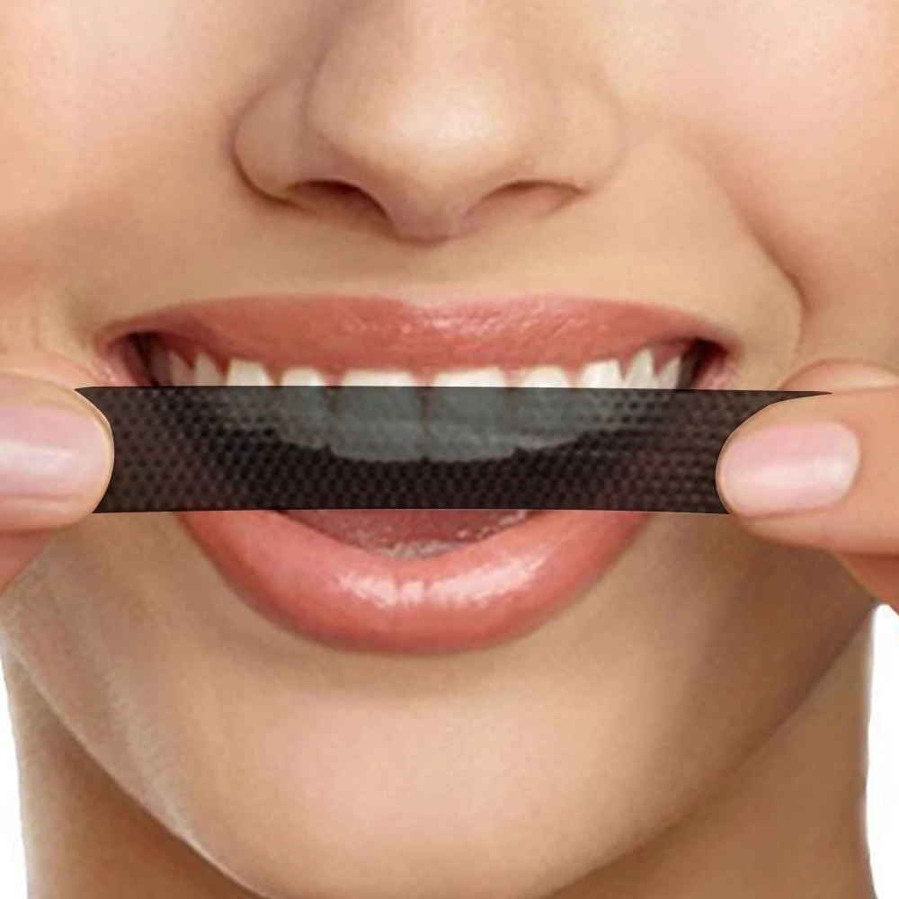ACTIVATED CHARCOAL TEETH WHITENING WHITE STRIPS WHITENING BLEACHING