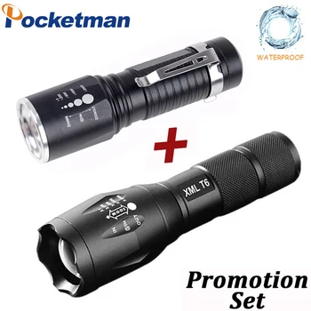 

T6 Flashlight 5 Modes Portable Lamp waterproof Torch 18650/AAA Battery Charger