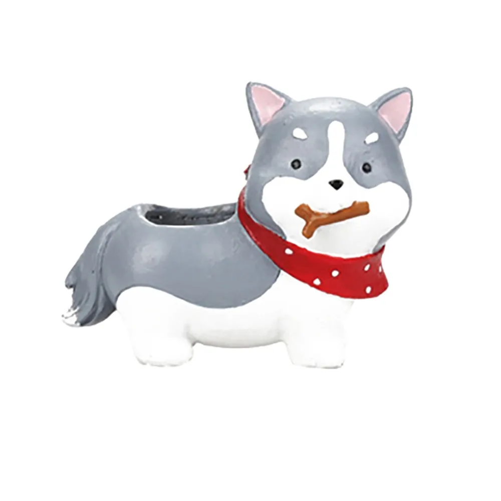 Высококачественные полимерные цветочные горшки Akita хаски плантаторы такса