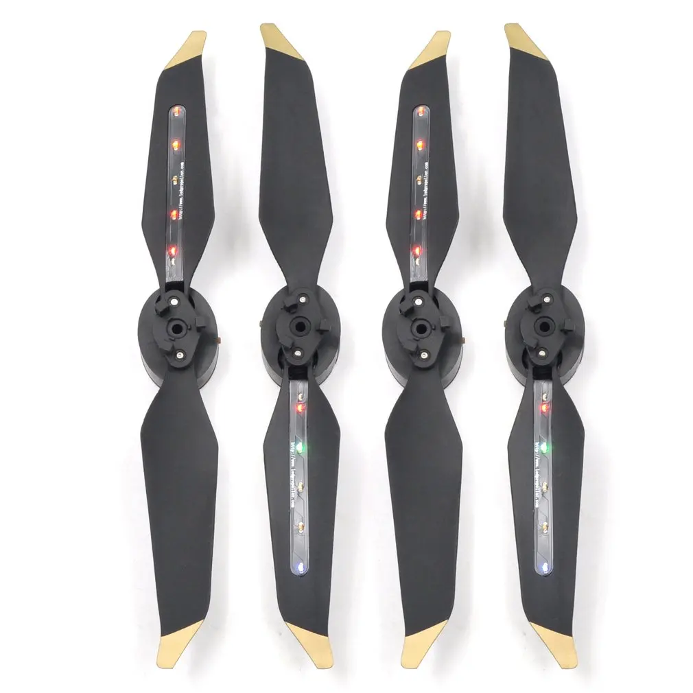 

2 Pair LED Propellers STARTRC Rechargeable Quick Release Colorful Flash LED Propeller for DJI Mavic Pro with 40mAh Battery