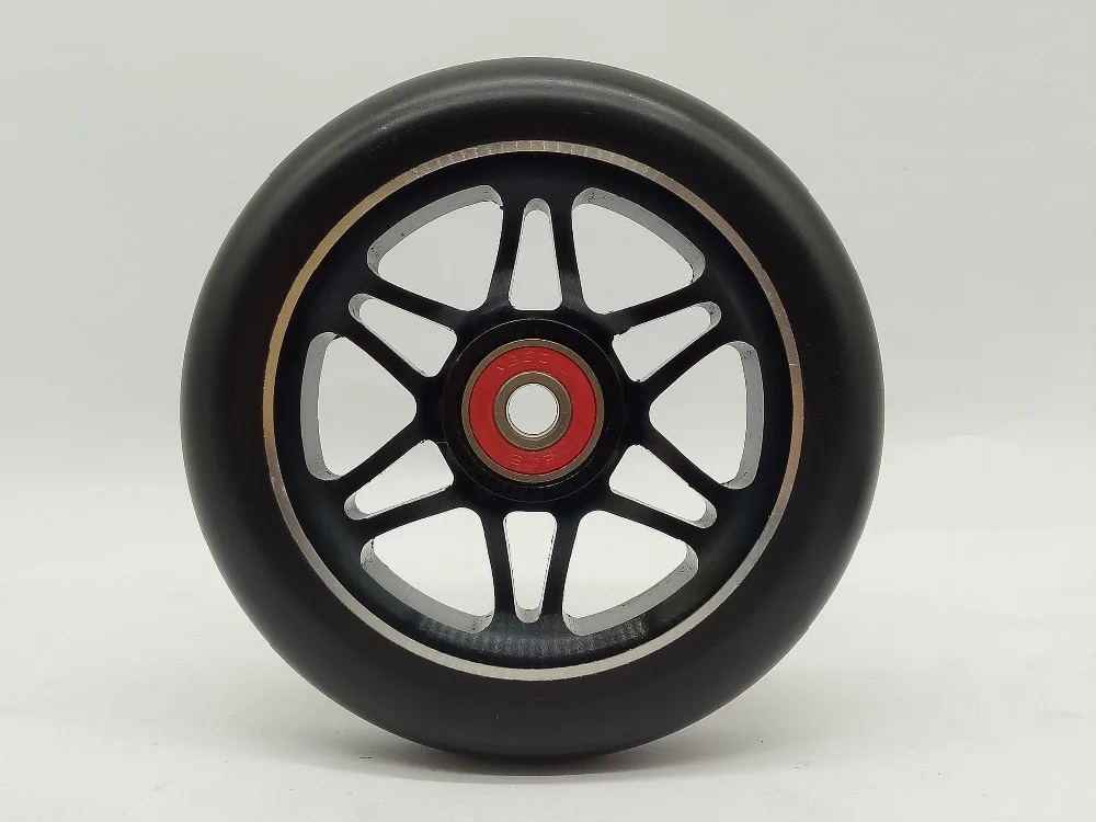110mm Scooter Wheels Good Quality High elasticity Wear resistant PU Aluminum Alloy With Bearing