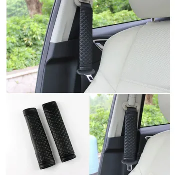 

2x Leather seat safety belt Cover Accessories Accessories For Renault Megane 2 3 Duster Logan Clio 4 3 Laguna 2 Sandero Scenic