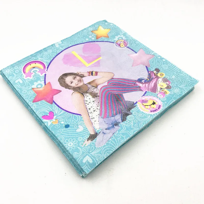 

20pcs/lot Soy Luna napkins paper napkins birthday party supplies Soy Luna disposable napkins