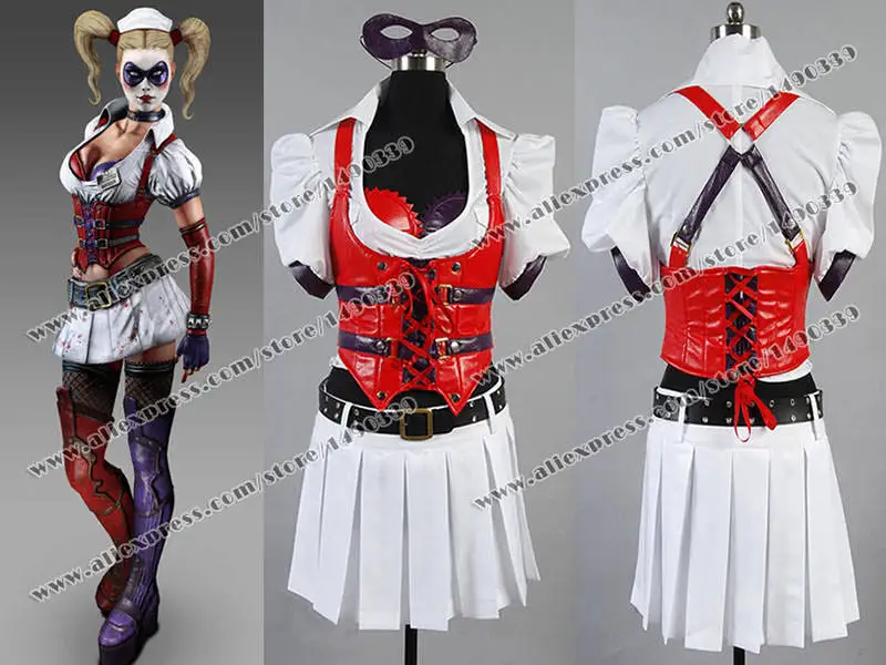 Batman Cosplay Arkham Asylum City Nurse 