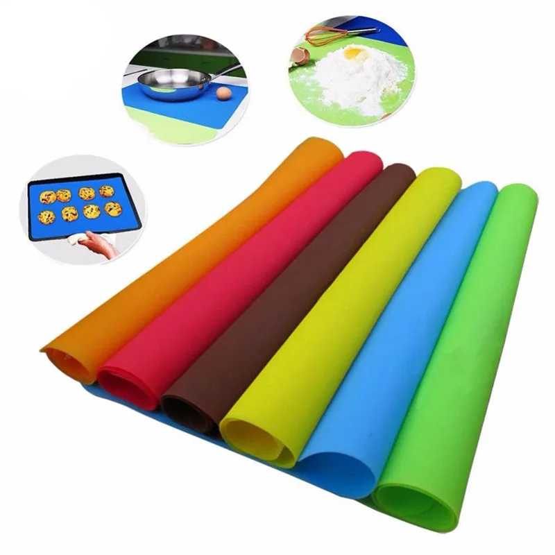 40x30cm Silicone Mats Baking Liner Best Silicone Oven Mat Heat Insulation Pad Bakeware Kid Table Mat Hot Sale