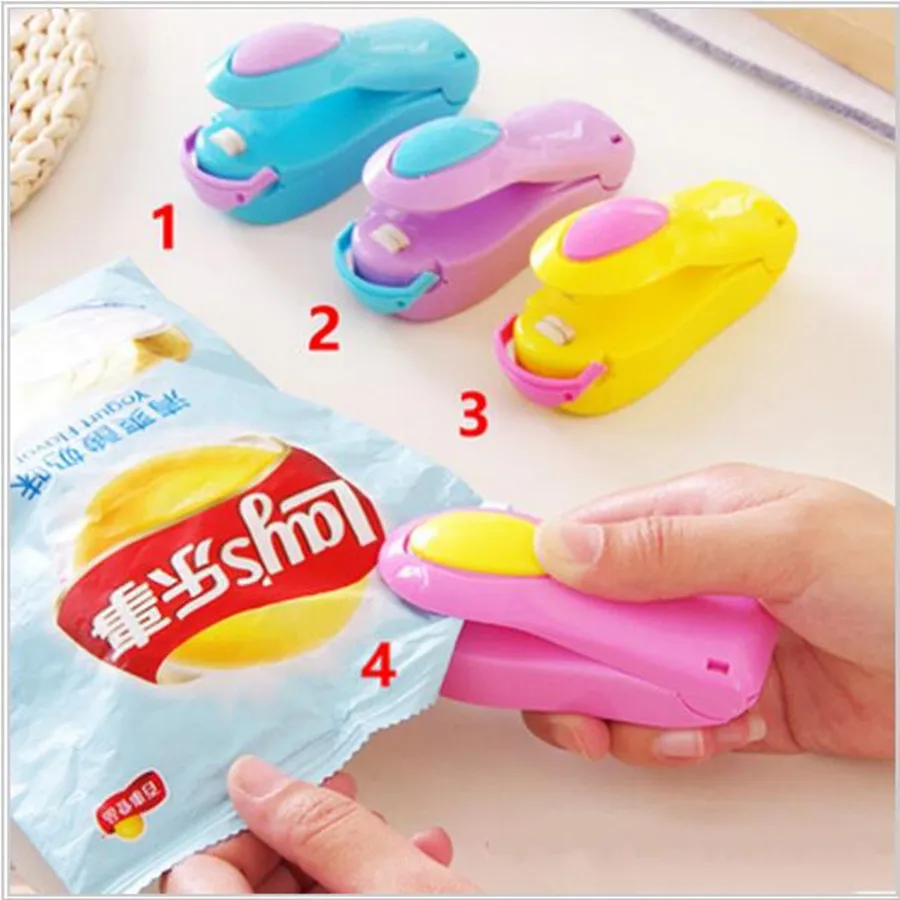 

Random Color !!! Portable Mini Heat Sealing Machine Impulse Sealer Seal Packing Plastic Bag NEW hot selling