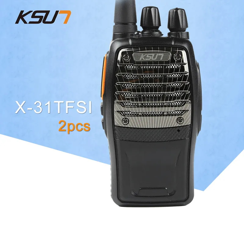 

2 PCS KSUN X-31TFSI Walkie Talkie VOX Function 5W Handheld Pofung UHF 400-470MHz 16CH Two way Portable CB Radio